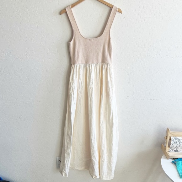 Monrow Stretch Poplin Mix Tank Dress - Picture 6 of 12